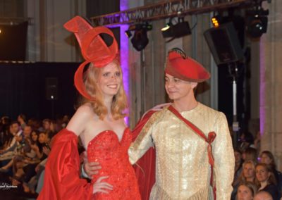 Designer Frederic Luca Landi met model Clémence Deglasse